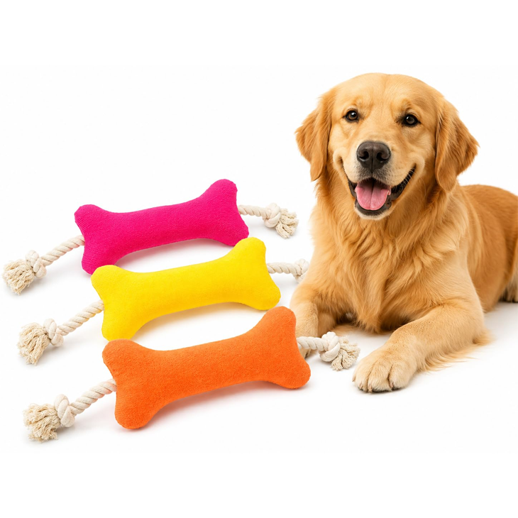 Natural Cotton Interactive Chew Rope
