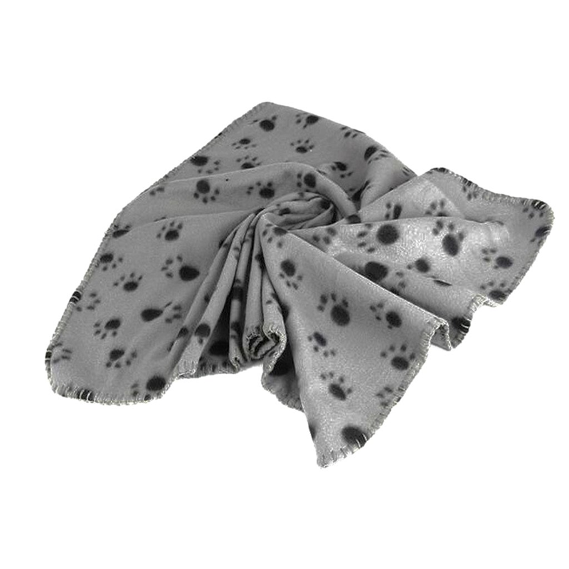 Paw Print Fluffy Pet Throw