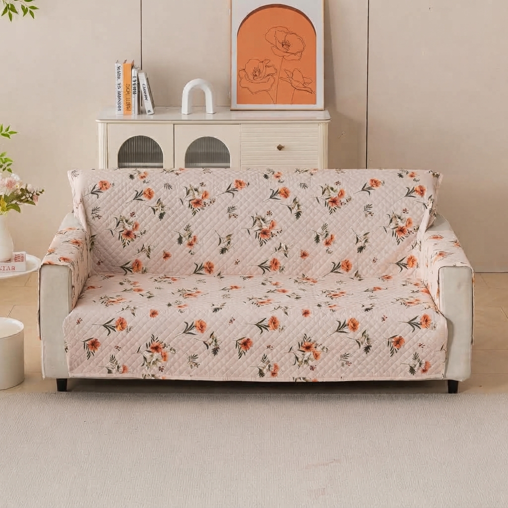 Waterproof Floral Sofa Protection Mat