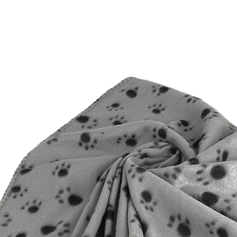 Paw Print Fluffy Pet Throw