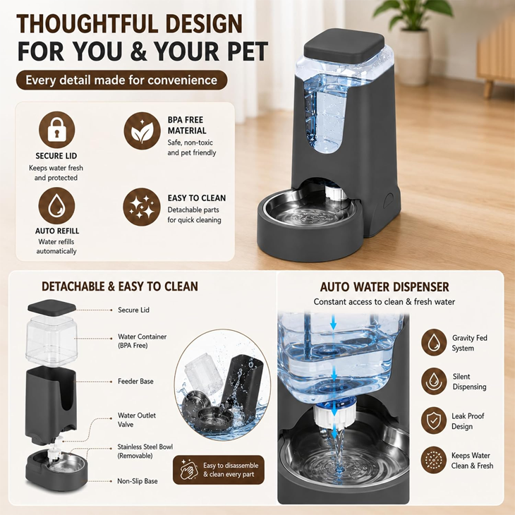 Gravity Automatic Pet Water Dispenser