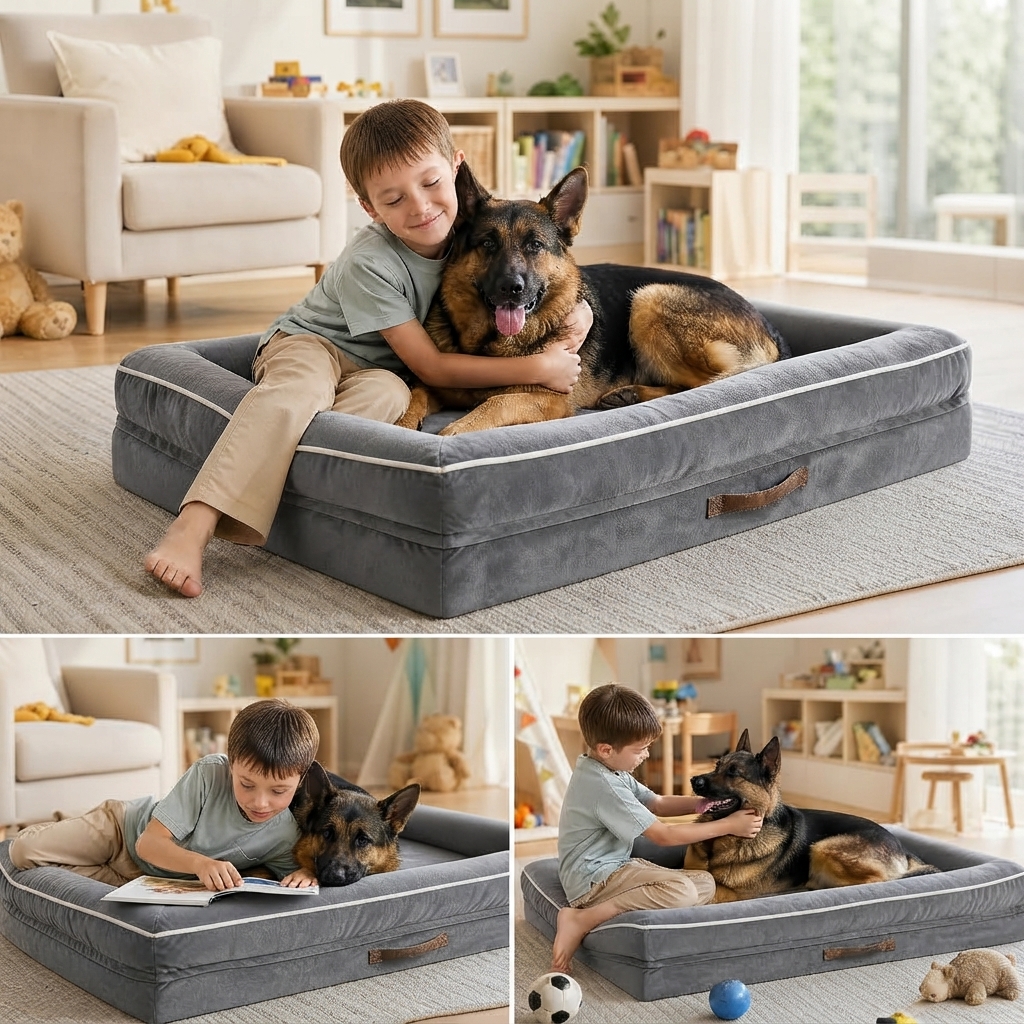 Orthopedic Waterproof Bolster Pet Bed