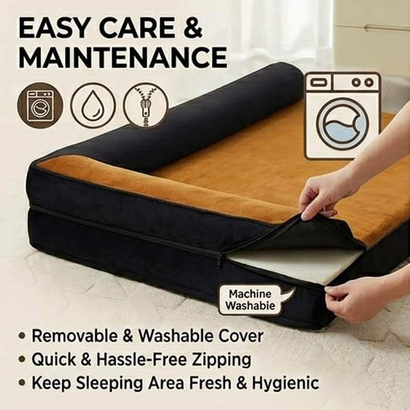 Supportive Cushioned Pet Sofa Bed