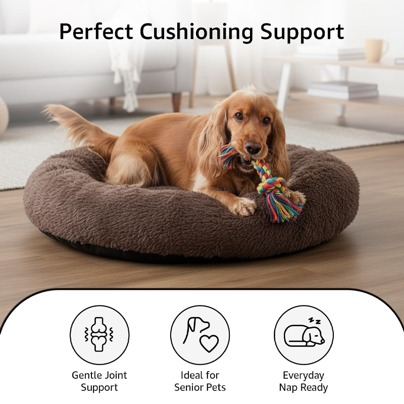 Plush Reversible Donut Comfort Bed