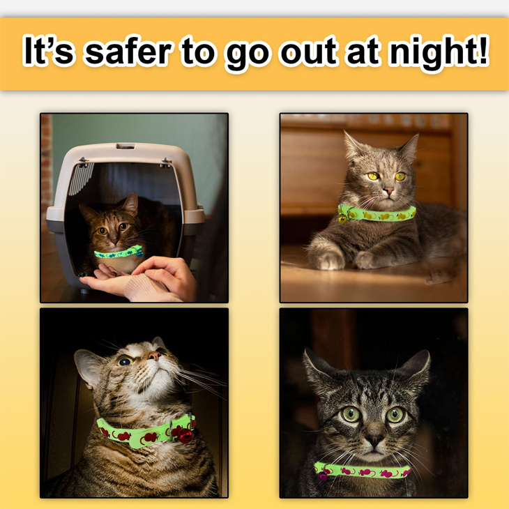 Glow Mouse Reflective Nylon Collar