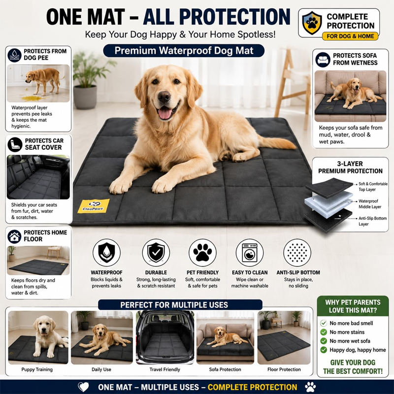 Foldable Waterproof Durable Pet Rest Mat