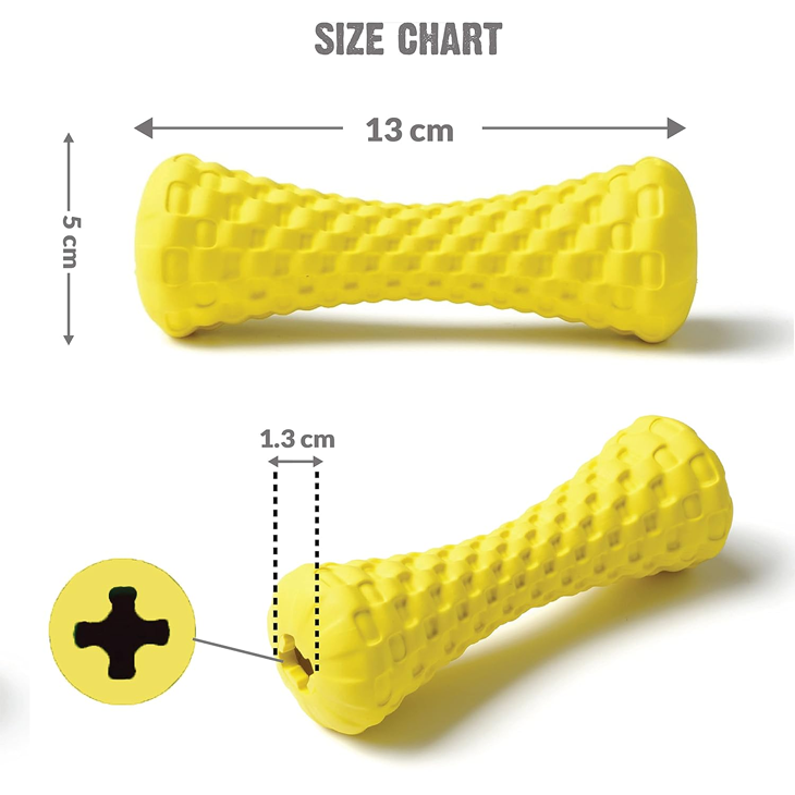 Dumbbell Treat Dispensing Chew Toy