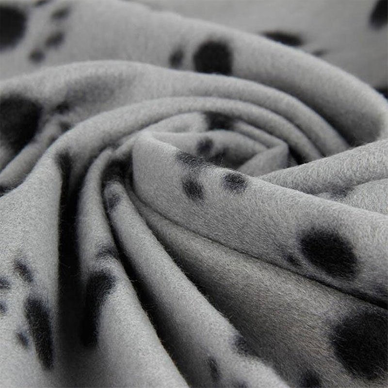 Paw Print Fluffy Pet Throw