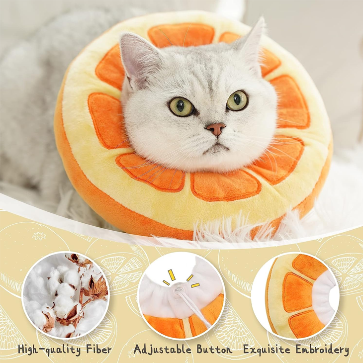 Soft Orange Recovery Cone Collar