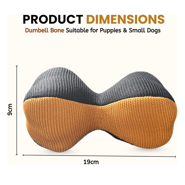 Peanut Shaped Plush Chew Toy