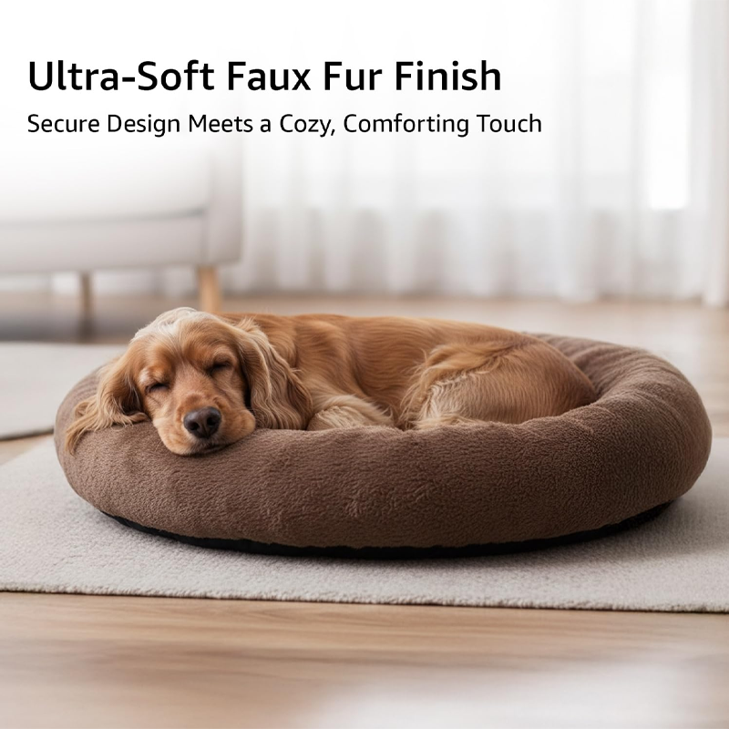 Plush Reversible Donut Comfort Bed