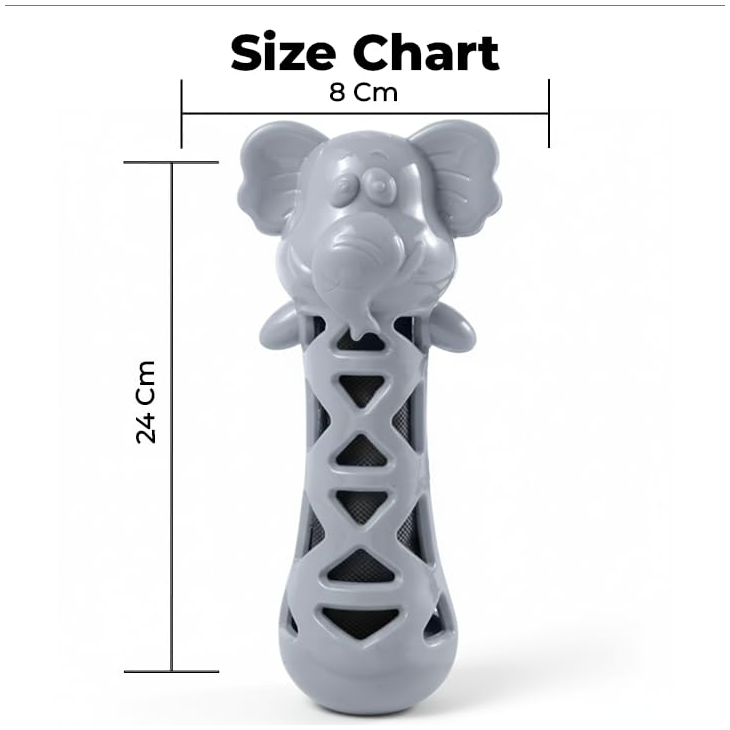 Elephant Plush Squeaky Teething Toy
