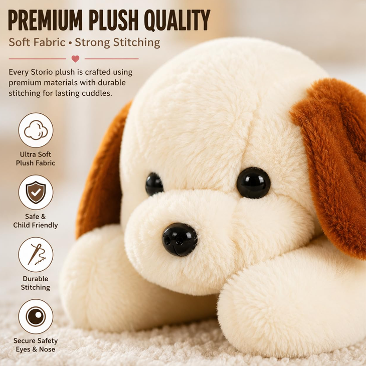 Cuddly White Puppy Plush Companion