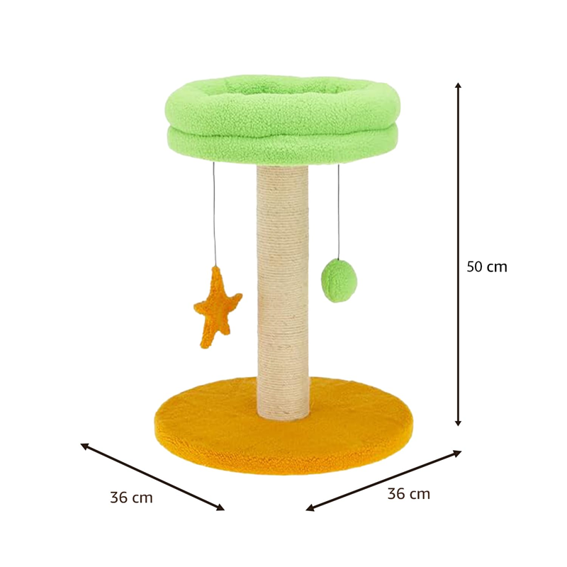 Jute Scratch Lounge Play Tower